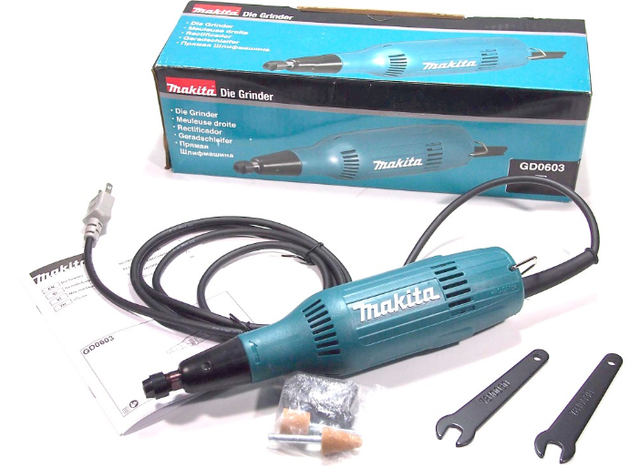 Пряма шліфувальна машина гравер Makita GD 0603 : 240 Вт, 28000 об/хв пряма шліфмашина бормашина - зображення 2