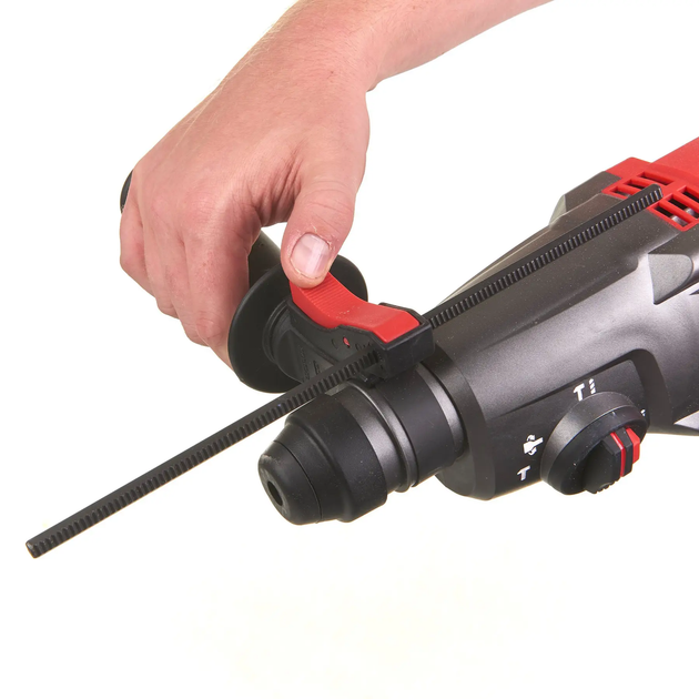 Професійний перфоратор 3-режимний SDS PLUS PH 26 T MILWAUKEE : 800Вт, SDS-plus, 2,4 Дж, 4500 уд/хв, 1500 об/хв - Фото 6 Професійний перфоратор 3-режимний SDS PLUS PH 26 T MILWAUKEE : 800Вт, SDS-plus, 2,4 Дж, 4500 уд/хв, 1500 об/хв - зображення 6