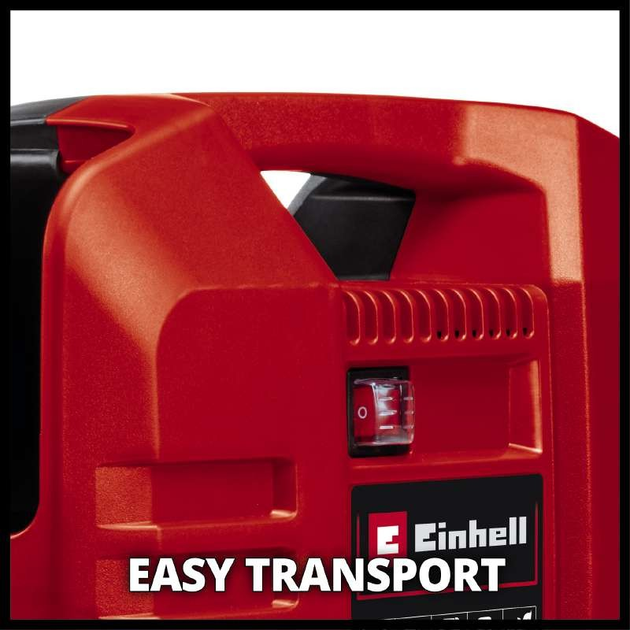 Потожний компресор Einhell TC-AC 190 OF Set : 1100 Вт, 3750 об/хв, макс.продуктивність 190л /хв (4020660) - зображення 6