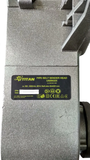 Шлифовальная насадка для скругленных поверхностей и труб Titan USSN325: 1500 Вт, 500-3000 об/мин - изображение 7