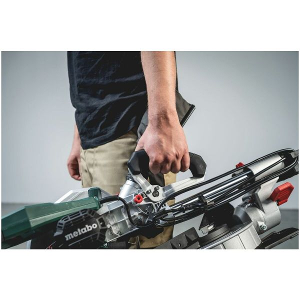 Мощная торцовочная пила Metabo KGS 254 M New : 1.8 кВт, диск 254 мм х 30 мм, 613254000 - изображение 9