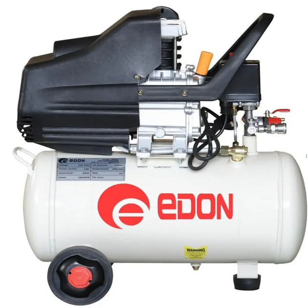 Мощный воздушный компрессор EDON AC 1300-WP50L: 1300 Вт, 200 л/мин, объем ресивера 50 л - Фото 1 Мощный воздушный компрессор EDON AC 1300-WP50L: 1300 Вт, 200 л/мин, объем ресивера 50 л - изображение 1