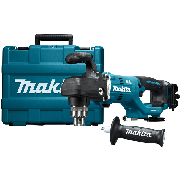 Професійний акумуляторний кутовий дриль Makita : 18V, без АКБ, крутний момент 70 Нм, 1400 об/хв (DDA450ZK) - зображення 3