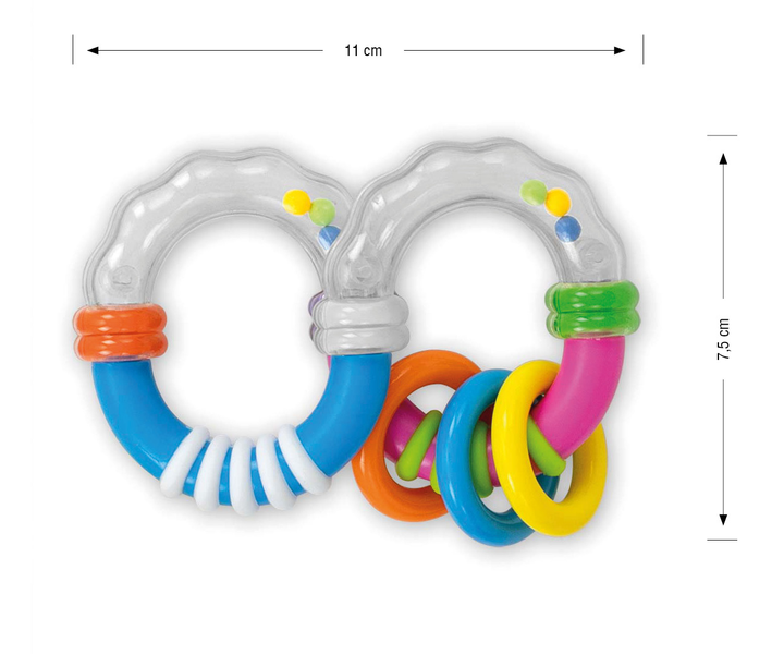 Grzechotka Ósemka Milly Mally Shaped 8 rattle 4657 (5901761127911) - obraz 3