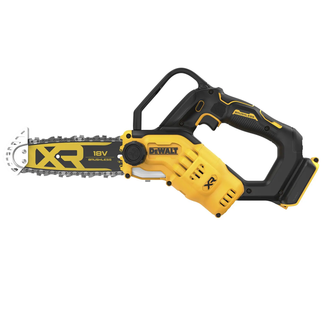 Цепная пила DeWALT мини, 18 В XR Li-lon, бесщёточная, шина 20 см (без АКБ и ЗУ) (DCMPS520N) - Фото 1 Цепная пила DeWALT мини, 18 В XR Li-lon, бесщёточная, шина 20 см (без АКБ и ЗУ) (DCMPS520N) - изображение 1