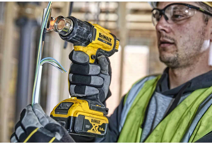 Строительный фен DeWALT 18В, 290 - 530 °C, 0.5 кг (без АКБ и ЗУ) (DCE530N) - изображение 7