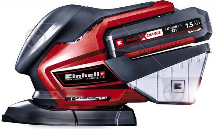 Мощная дельташлифмашина Einhell TE-OS 18/1 Li Solo : 18V (АКБ 2.5А + ЗУ) (4460708, 4512097) - изображение 2