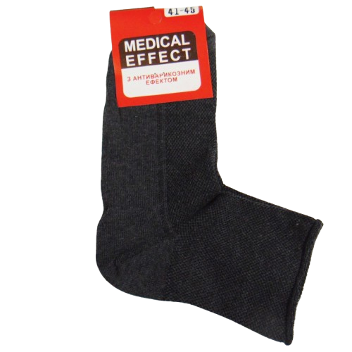 Шкарпетки сітка з антиварикозним ефектом без гумки Medical Effect Житомир 41-45 сірі - Фото 1 Шкарпетки сітка з антиварикозним ефектом без гумки Medical Effect Житомир 41-45 сірі - зображення 1