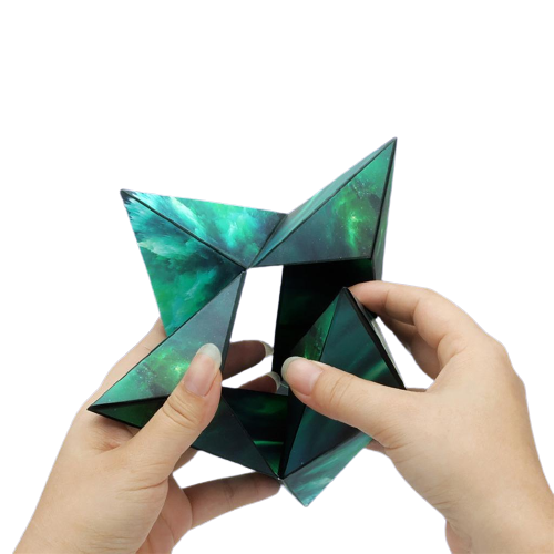 Shape Shifting Box Magnetic Magic Cube | Малахіт - зображення 4