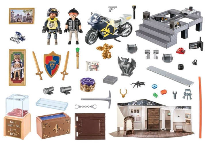 Zestaw zabawek dla dzieci Playmobil Kalendarz adwentowy: Police - Museum Theft 71347 (4008789713476) - obraz 3