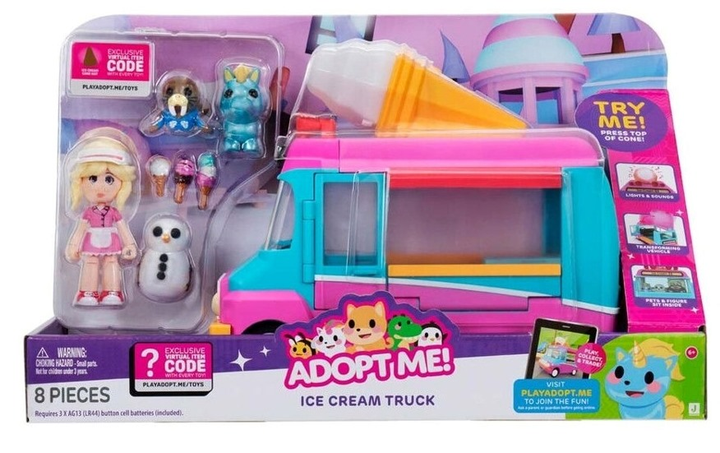 Zestaw zabawek dla dzieci Adopt Me Feature Vehicle - Ice Cream Truck 243-0147 (0191726742043) - obraz 1