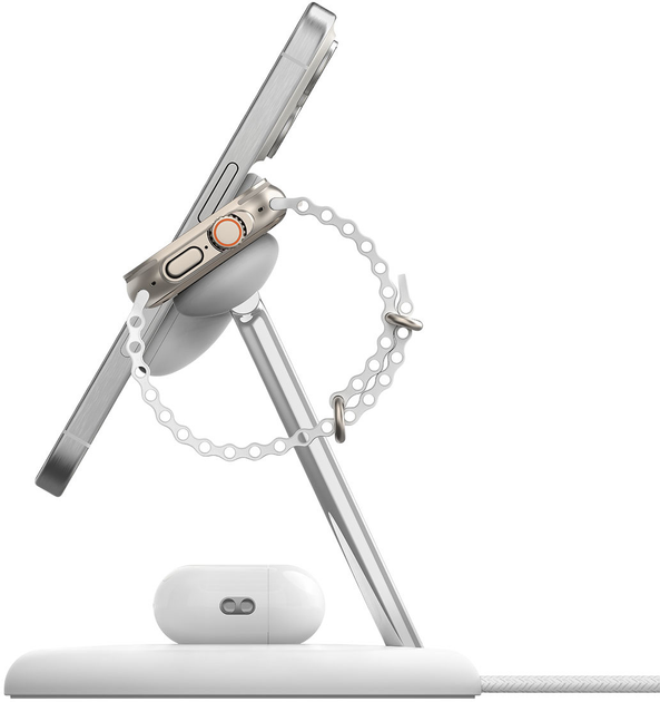 Ładowarka Belkin BoostCharge Pro MagSafe 3-in-1 White (WIZ023VFWH) - obraz 4