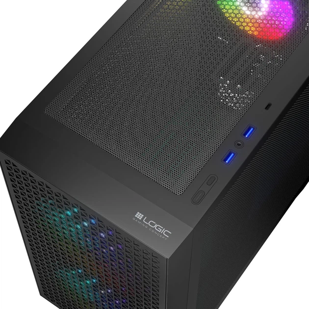 Корпус Logic Concept Dart Pro ARGB Mini Black Mesh (AM-DART-PRO-ARGB-10) - зображення 4