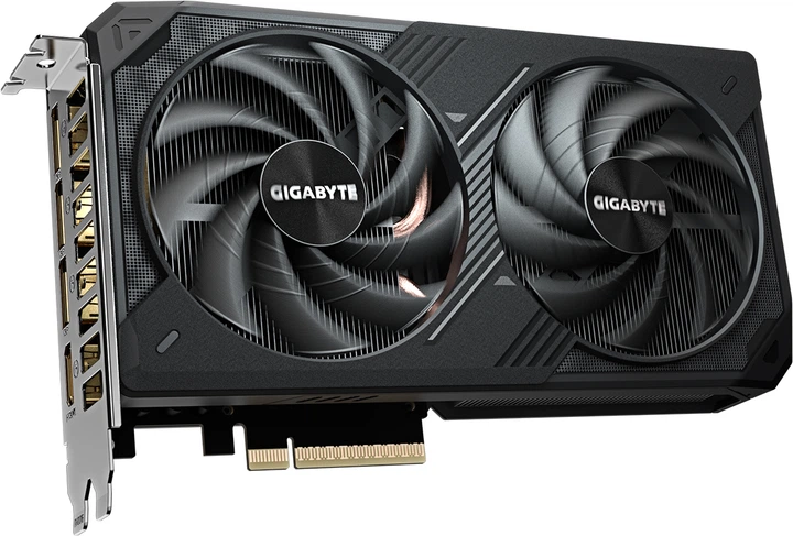 Відеокарта Gigabyte PCI-Ex GeForce RTX 5060 Ti WINDFORCE 8G 8GB GDDR7 (128bit) (2572/28000) (HDMI, 3 x DisplayPort) (GV-N506TWF2-8GD) - зображення 2