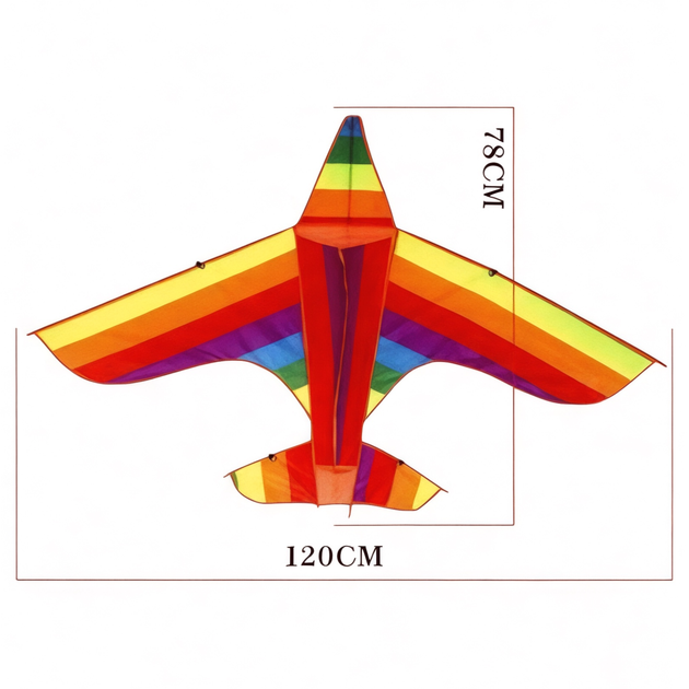 Повітряний змій C 52194 Літачок, 120 х 78 см, в пакеті - зображення 2