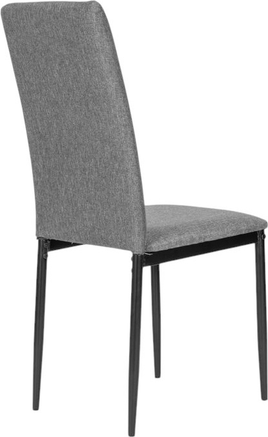 Zestaw krzeseł do kuchni i salonu ModernHome by Multistore KJC007 4 szt Grey (5905817000722) - obraz 6