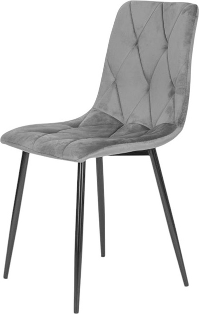Набір стільців для кухні та вітальні ModernHome by Multistore F261-3KD 4 шт Grey (5905817002931) - зображення 4