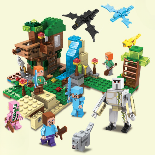 Конструктор Minecraft SJ8801 Дом на дереве 379 деталей Майнкрафт MineWorld My World - Фото 1 Конструктор Minecraft SJ8801 Дом на дереве 379 деталей Майнкрафт MineWorld My World - изображение 1
