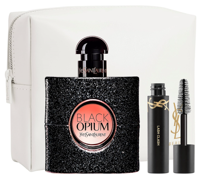 Zestaw damski Yves Saint Laurent Black Opium Woda perfumowana 50 ml + Tusz do rzęs Mini Lash Clash 2 ml + Kosmetyczka (3614274121377) - obraz 2