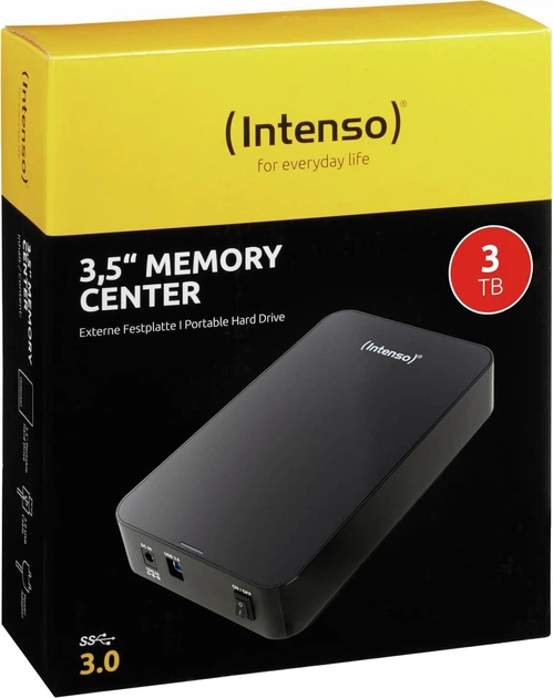 Жорсткий диск Intenso 3.5" 3ТБ Memory Center Black (6031511) - зображення 3
