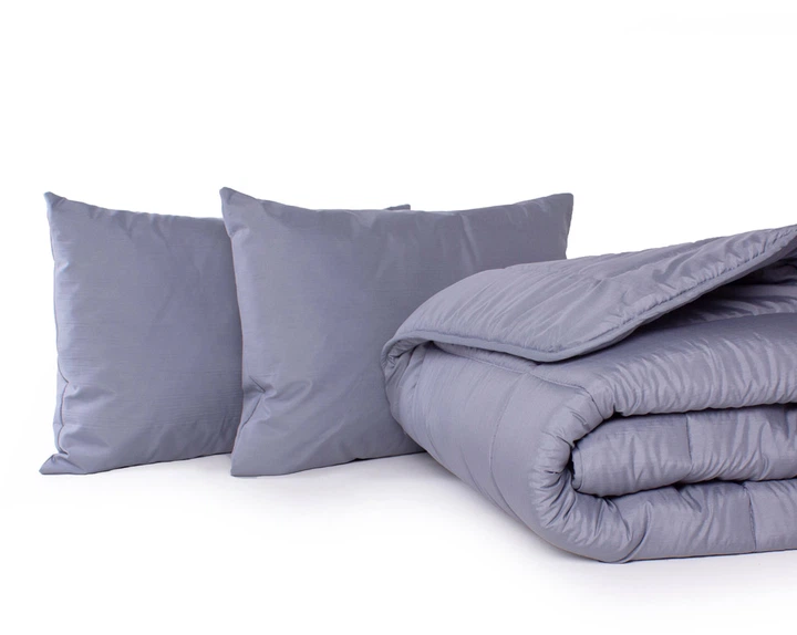 Набор антиаллергенный MirSon с Тенсель Супер Теплый №9041 Eco Light Gray (одеяло140x205 см + подушки 50х70 средние) (2200005993477) - изображение 3