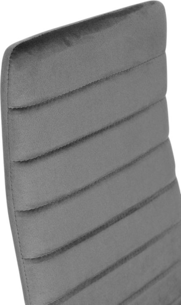 Zestaw krzeseł do kuchni i salonu ModernHome by Multistore VELVET 4 szt Grey (5904224306687) - obraz 5