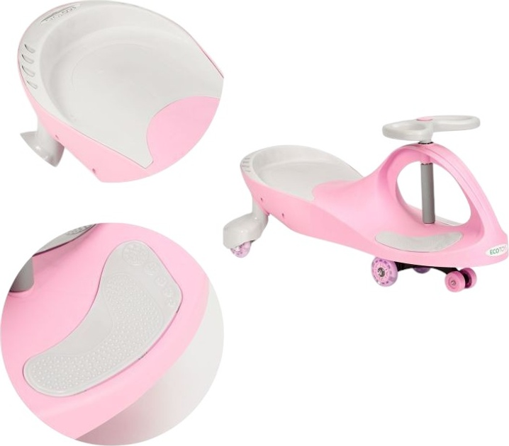 Толокар EcoToys YM-SW-1 LED Pink (5905817003013) - зображення 7