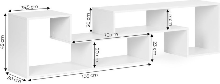 Regał ModernHome by Multistore modułowy CH241115 (5905817006748) - obraz 8