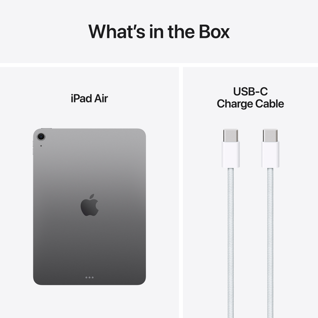 Tablet Apple iPad Air 11" M3 2025 Wi-Fi 128GB Space Grey (MC9W4) - obraz 10
