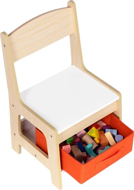 Zestaw dziecięcy EcoToys stół z 2 krzesełkami i blatem do rysowania kredą (ZKC-1C) (5905817006755) - obraz 10