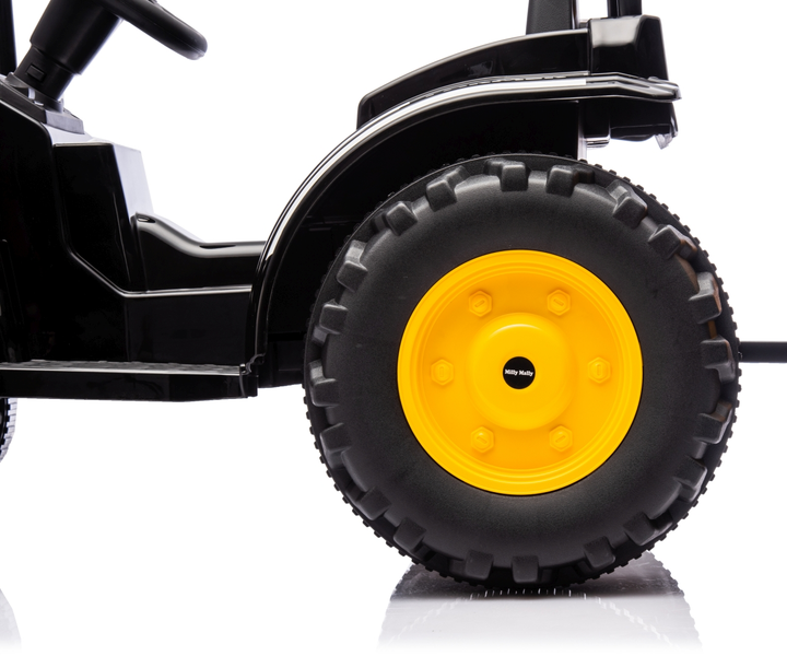 Ciągnik elektryczny dla dzieci Milly Mally Farmer z przyczepą Yellow 5740 (5901761129076) - obraz 7