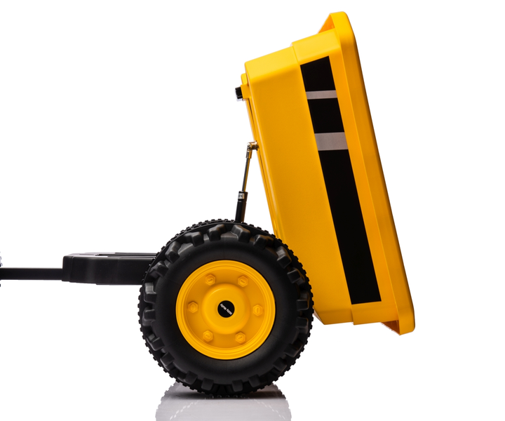 Ciągnik elektryczny dla dzieci Milly Mally Farmer z przyczepą Yellow 5740 (5901761129076) - obraz 9