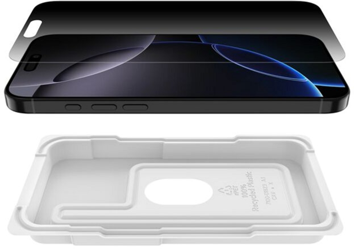 Szkło hartowane Belkin ScreenForce InvisiGlass Privacy Treated do Apple iPhone 16 Pro Max (OVA170HQ) - obraz 4