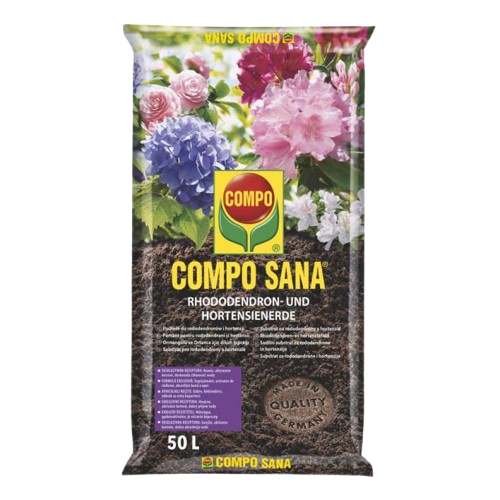 Торфосуміш Compo Sana для рододендронів і гортензії 50 л (1751) - Фото 3 Торфосуміш Compo Sana для рододендронів і гортензії 50 л (1751) - зображення 3