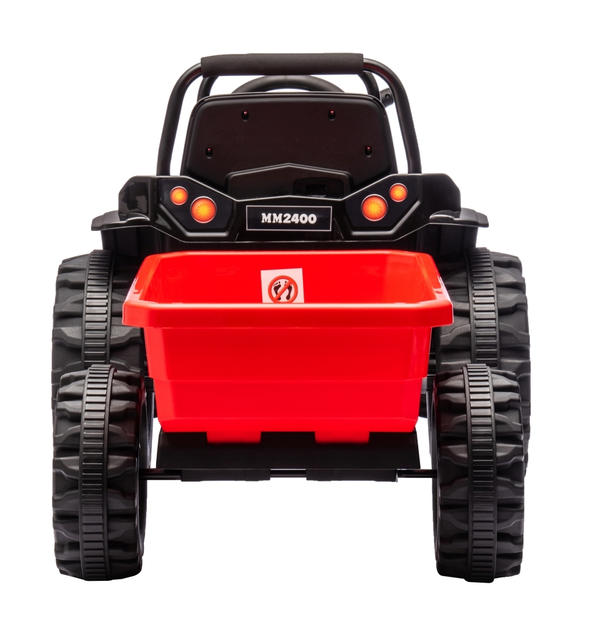Ciągnik elektryczny dla dzieci Milly Mally Farmer z przyczepą Red 5741 (5901761129083) - obraz 3