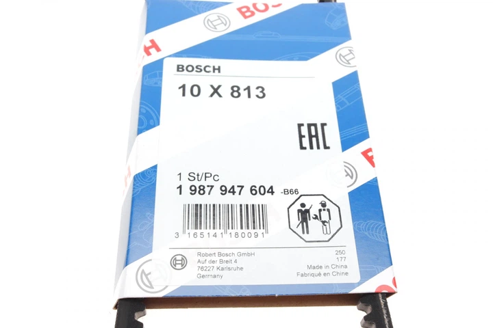 Ремень генератора VW LT 2.4D/TD -96 10x813 - 1 987 947 604 BOSCH - Фото 6 Ремень генератора VW LT 2.4D/TD -96 10x813 - 1 987 947 604 BOSCH - изображение 6