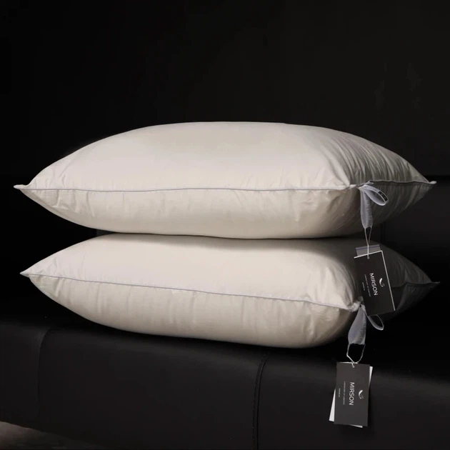 Подушка MirSon №1021 Silver Cloud вовняна низька 40x60 см (2200010363340) - зображення 15