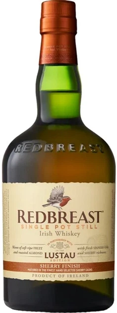 Виски Redbreast Lustau 0.7 л 46% (5011007015787) - Фото 1 Виски Redbreast Lustau 0.7 л 46% (5011007015787) - изображение 1