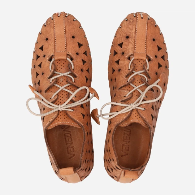 Жіночі туфлі зі шкіри Venezia A002LEBROSP118 37 (4UK) 24 см Коричневі (5906140778593) - зображення 5