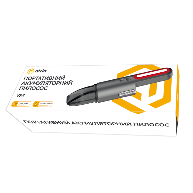 Портативный пылесос Atria V8S 120Вт 6000мАч Grey - изображение 2