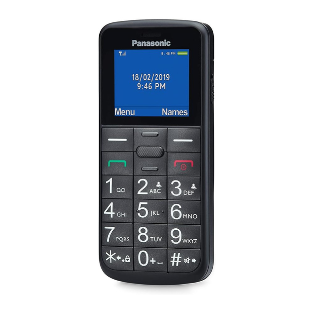 Мобільний телефон Panasonic Black Dual SIM з акумулятором Li-Ion 1000 мАг (KX-TU110EXB) - Фото 1 Мобільний телефон Panasonic Black Dual SIM з акумулятором Li-Ion 1000 мАг (KX-TU110EXB) - зображення 1