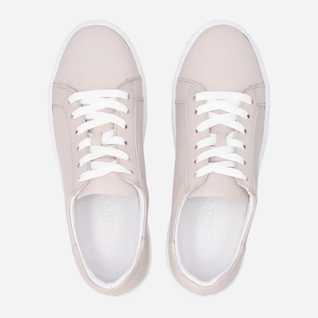 Trampki damskie skórzane do kostki Venezia A004LEBEOSP118 36 (3UK) 23.5 cm Beżowe (5906140778760) - obraz 5