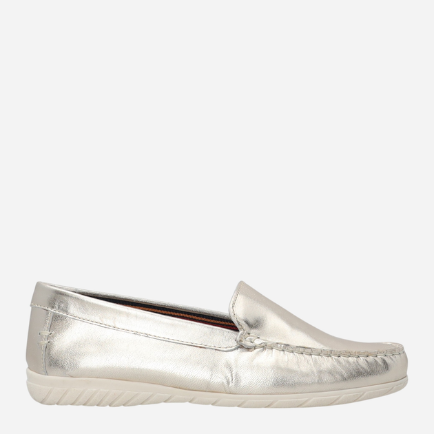 Mokasyny damskie skórzane Venezia B001LEGOOBM099 39 (6UK) 25 cm Srebrne (5906140580769) - obraz 1