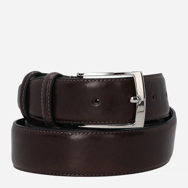 Ремінь чоловічий шкіряний Venezia B002LEBRPAS149 115 см Чорний (5906140766156) - зображення 3