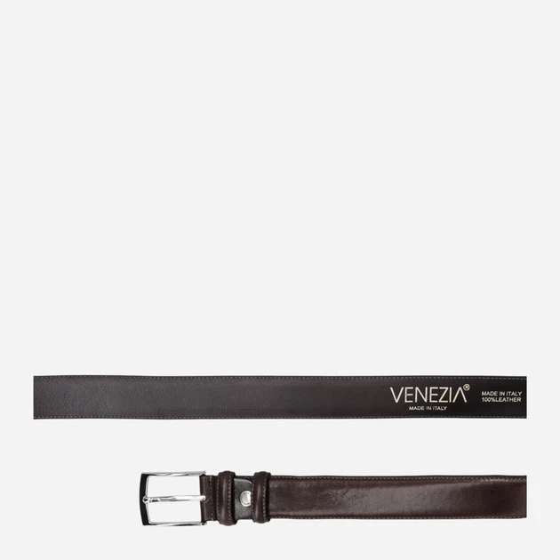 Ремінь чоловічий шкіряний Venezia B002LEBRPAS149 115 см Чорний (5906140766156) - зображення 5