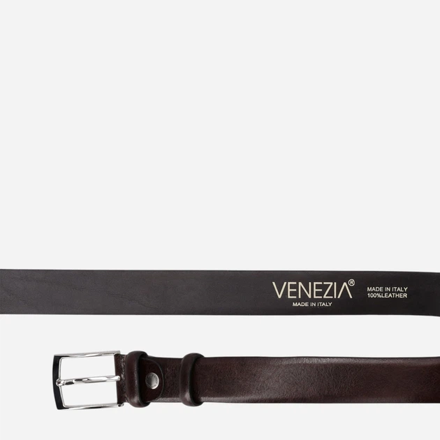 Ремінь чоловічий шкіряний Venezia B008LEBRPAS149 115 см Коричневий (5906140766194) - зображення 5