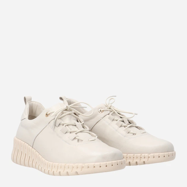 Жіночі туфлі зі шкіри Venezia B069LEWHOSP043 36 (3UK) 23.5 см Бежеві (5906140793091) - зображення 4