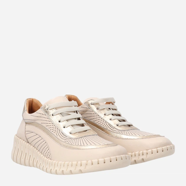 Жіночі снікери Venezia B071LEBEOSP043 36 (3UK) 23.5 см Бежеві (5906140793213) - зображення 4