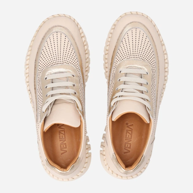 Жіночі снікери Venezia B071LEBEOSP043 37 (4UK) 24 см Бежеві (5906140793220) - зображення 5