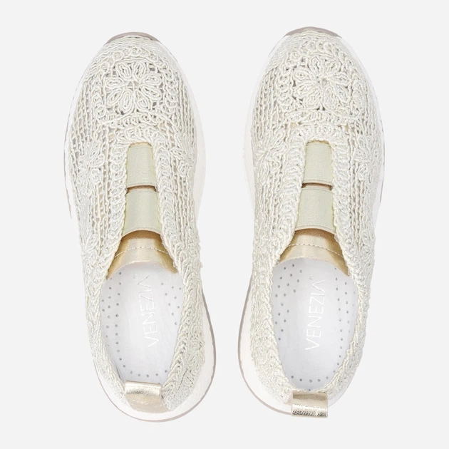 Жіночі сліпони Venezia B088MTBGOSP043 38 (5UK) 24.4 см Білі (5906140793602) - зображення 5